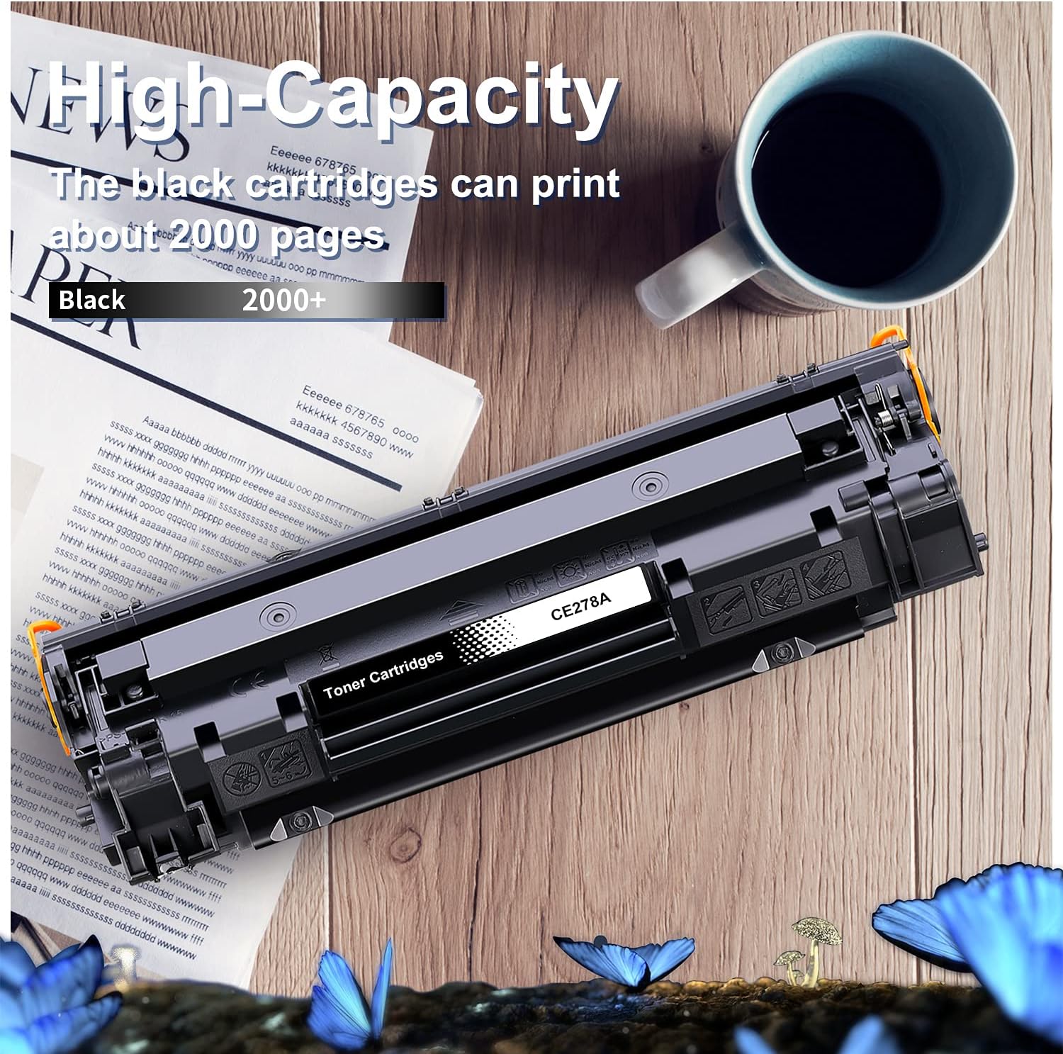 1 x HP 78A CE278A Compatible Black Toner Cartridge - 2,100 Pages - Office Catch