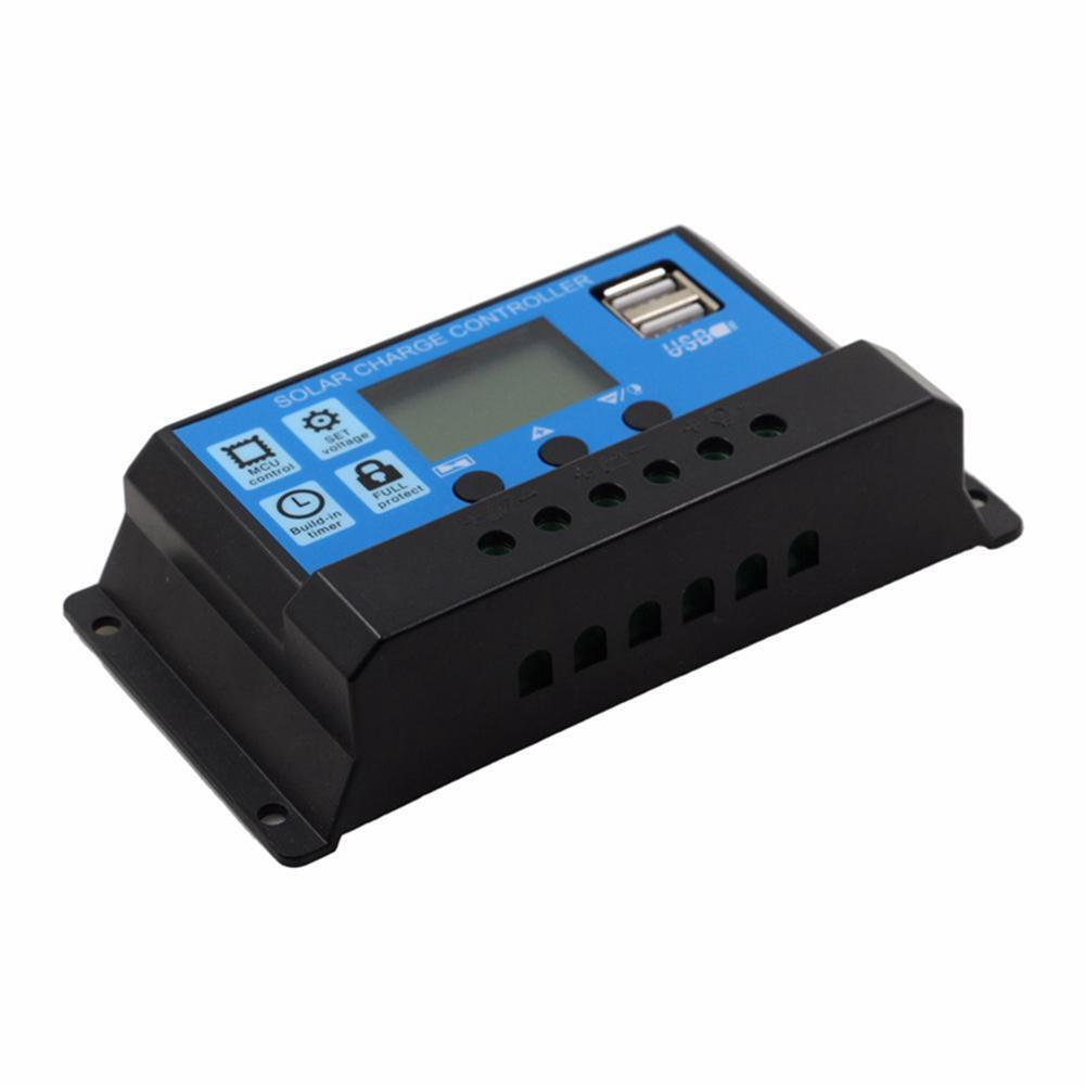 10Amp 12V/24V Solar Panel Regulator Charge Controller Battery Dual USB - Office Catch