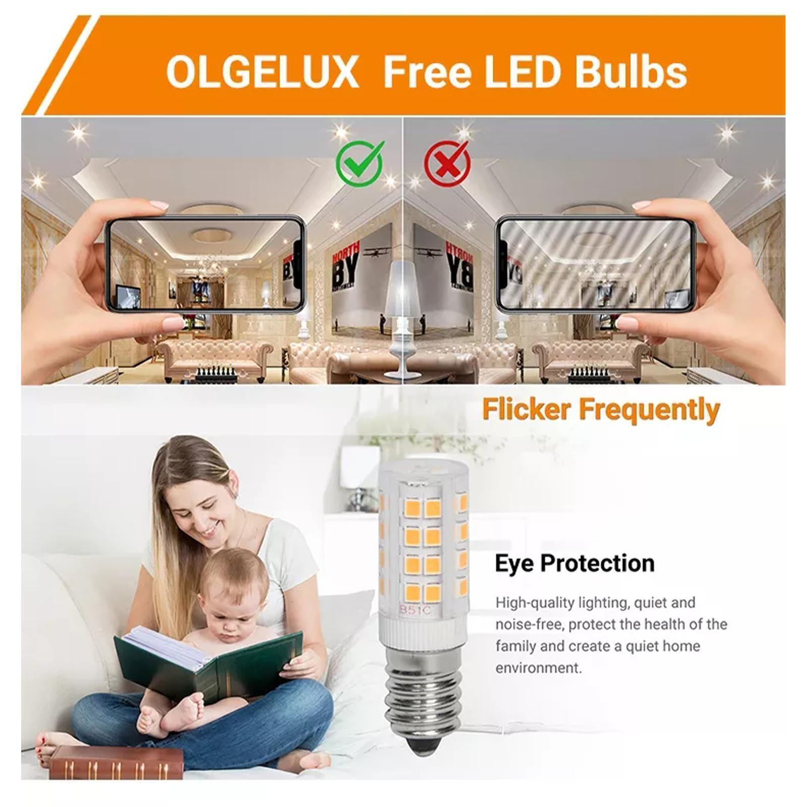 15 Pack LED Corn Bulb E14 2835 SMD Globe Lamp 5W Night Lights For Himalayan Salt Lamps - Office Catch