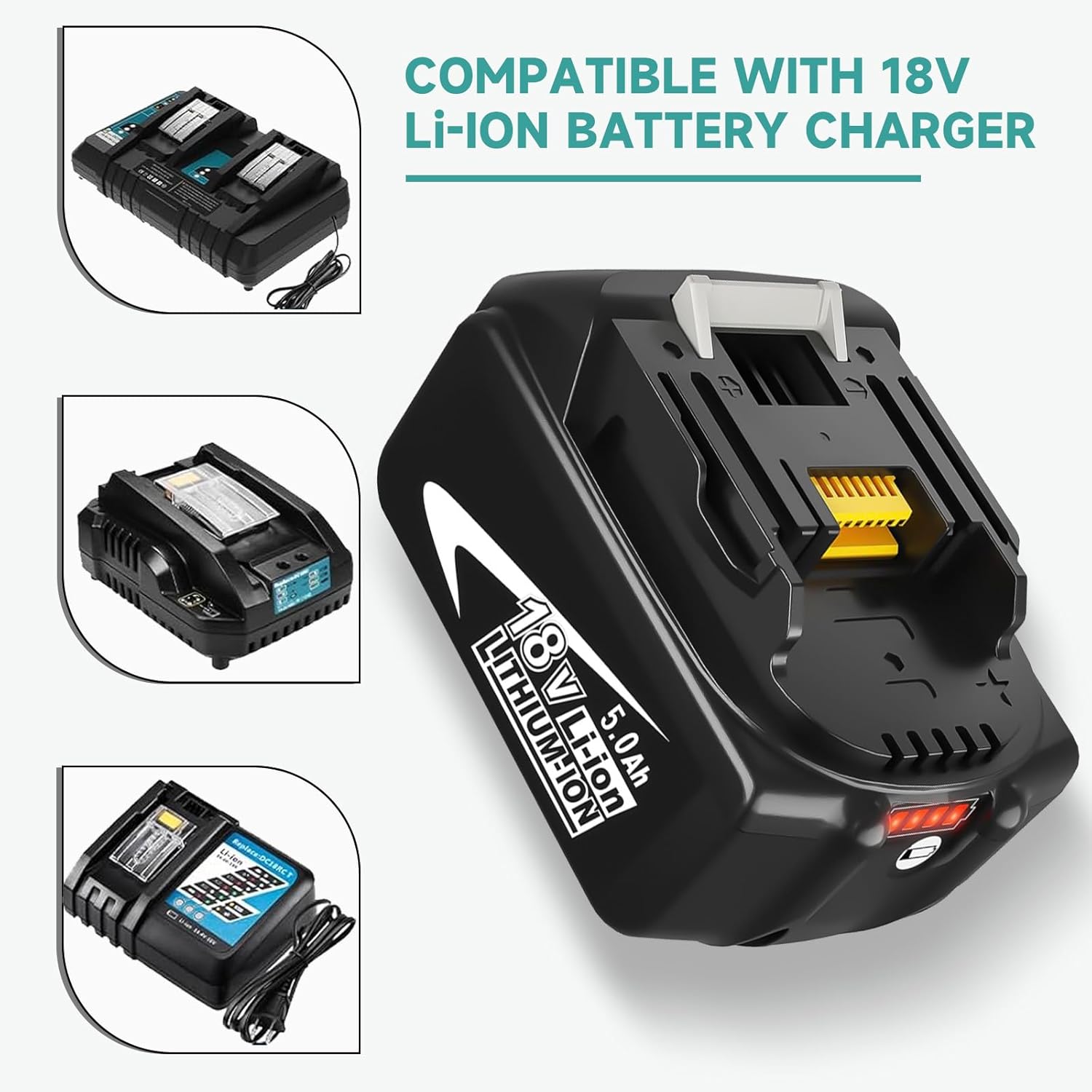 18v Makita Compatible 6ah Battery + Makita Compatible Charger Combo - Office Catch