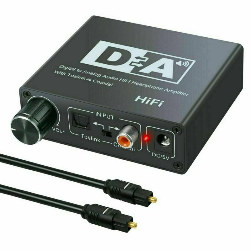 192kHz DAC Digital To Analog Converter With Volume Control, Digital Coaxial Stereo L/R RCA 3.5mm Audio - Office Catch