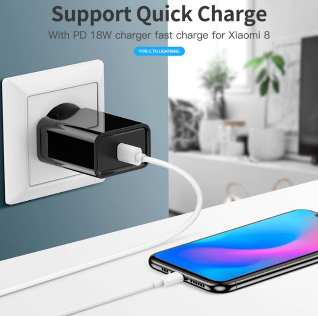 1M USB Type C to USB-C Cable Cable Charge PD 60W Quick Charging Data Fast Charger | 2 PCS - Office Catch