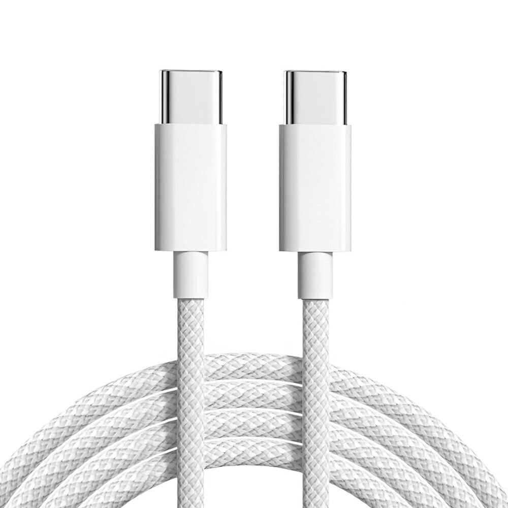 1M USB Type C to USB-C Cable Cable Charge PD 60W Quick Charging Data Fast Charger | 2 PCS - Office Catch