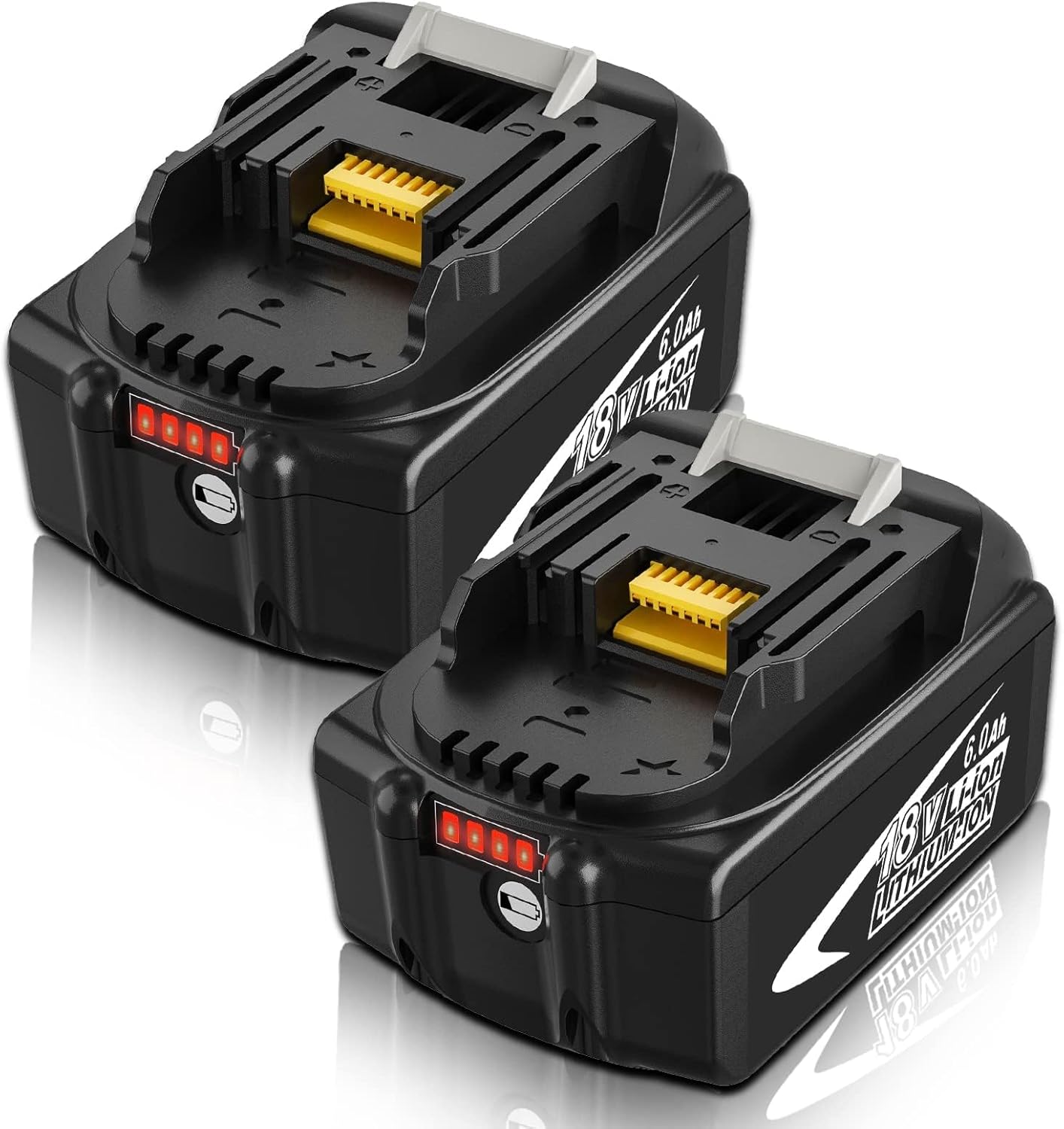 [2 Pack] 18V Makita Compatible Battery Replacement 6.0 AH | BL1830 BL1850 - Office Catch