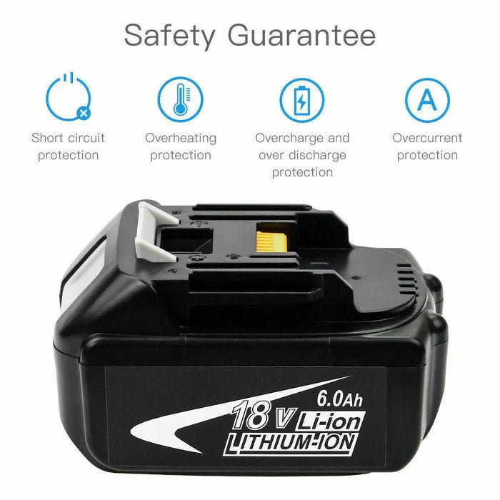 [3 Pack] 18V Makita Battery Replacement | BL1830 BL1850 6000mAh Li - ion Battery - Office Catch