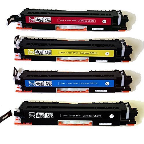 4 Pack HP CE310A - CE313A (126A) Compatible Toner Cartridges - Office Catch