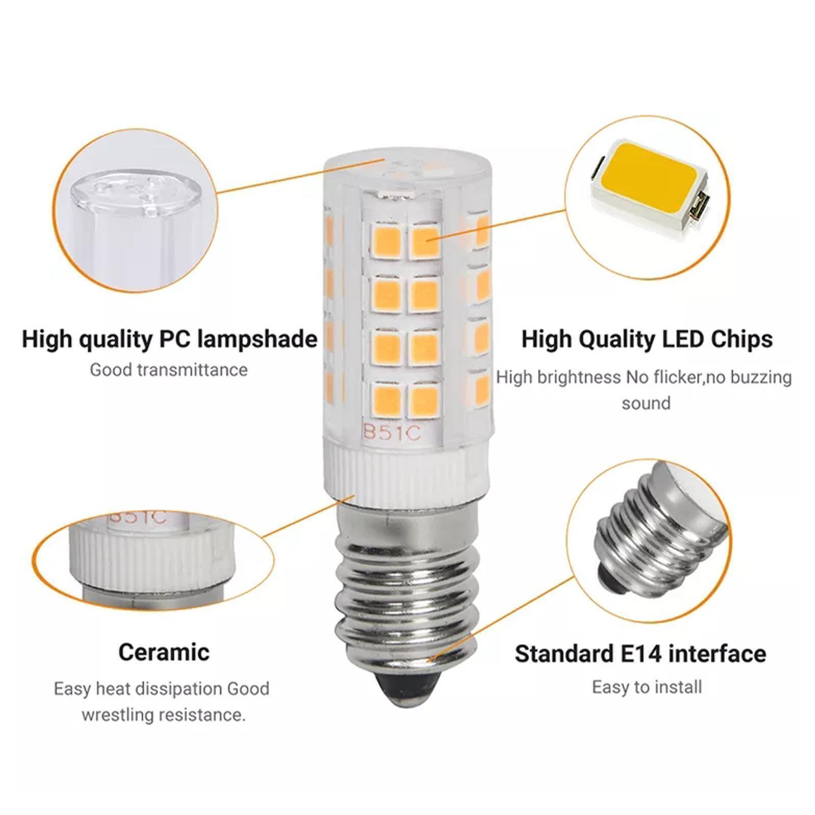 5 Pack LED Corn Bulb E14 2835 SMD Globe Lamp 5W Night Lights For Himalayan Salt Lamps - Office Catch