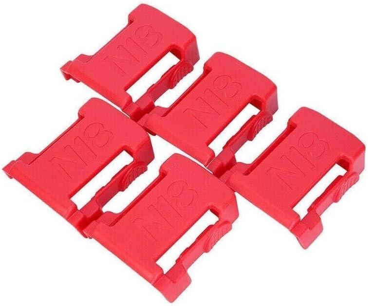 5Pcs Battery Mount Holder Stand For Milwaukee M18 18V Tool Battery Accessories - Office Catch