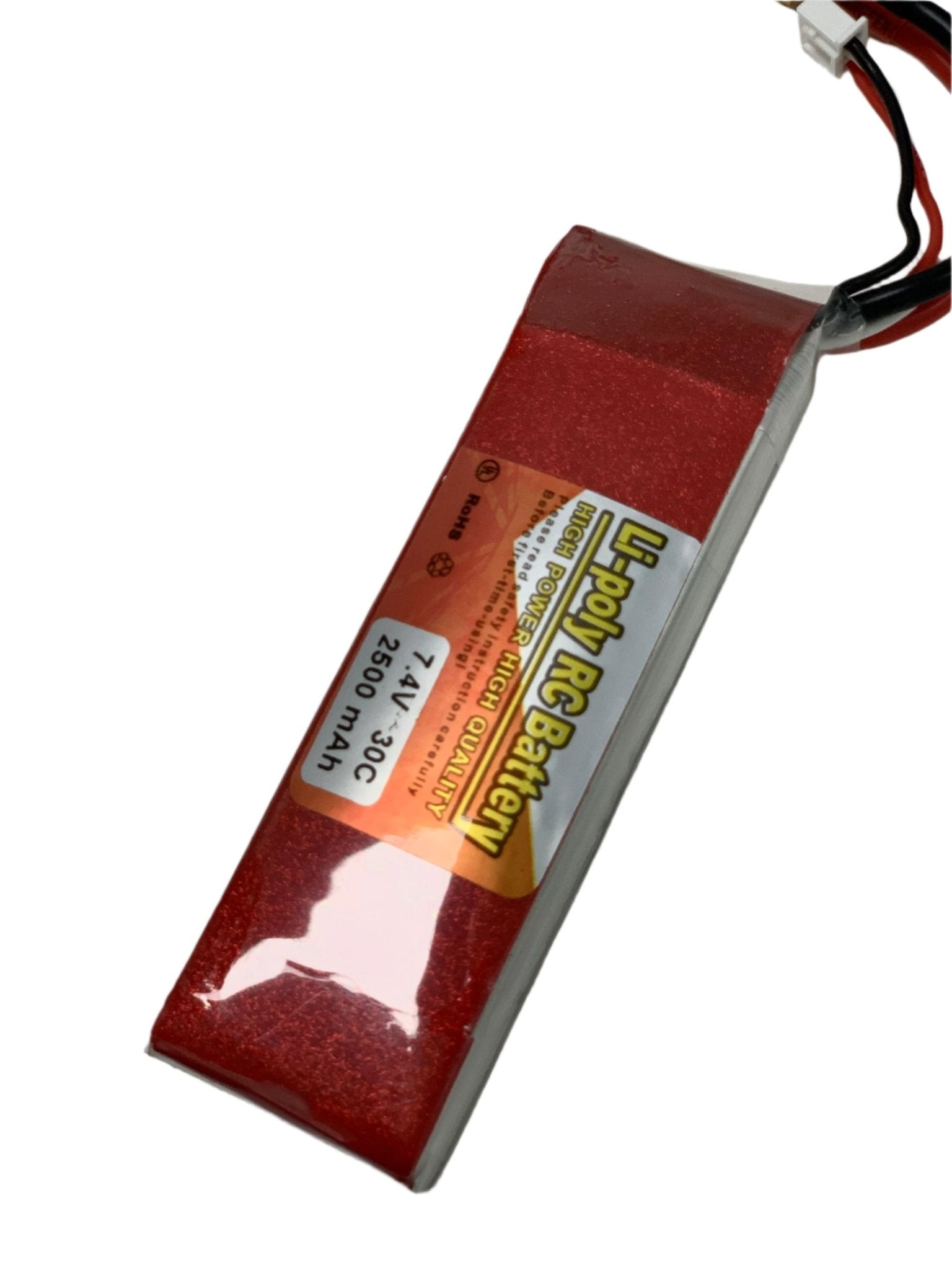 7.4V 2500mAh 2S 30C LiPo Battery Pack with Deans Connector - Office Catch