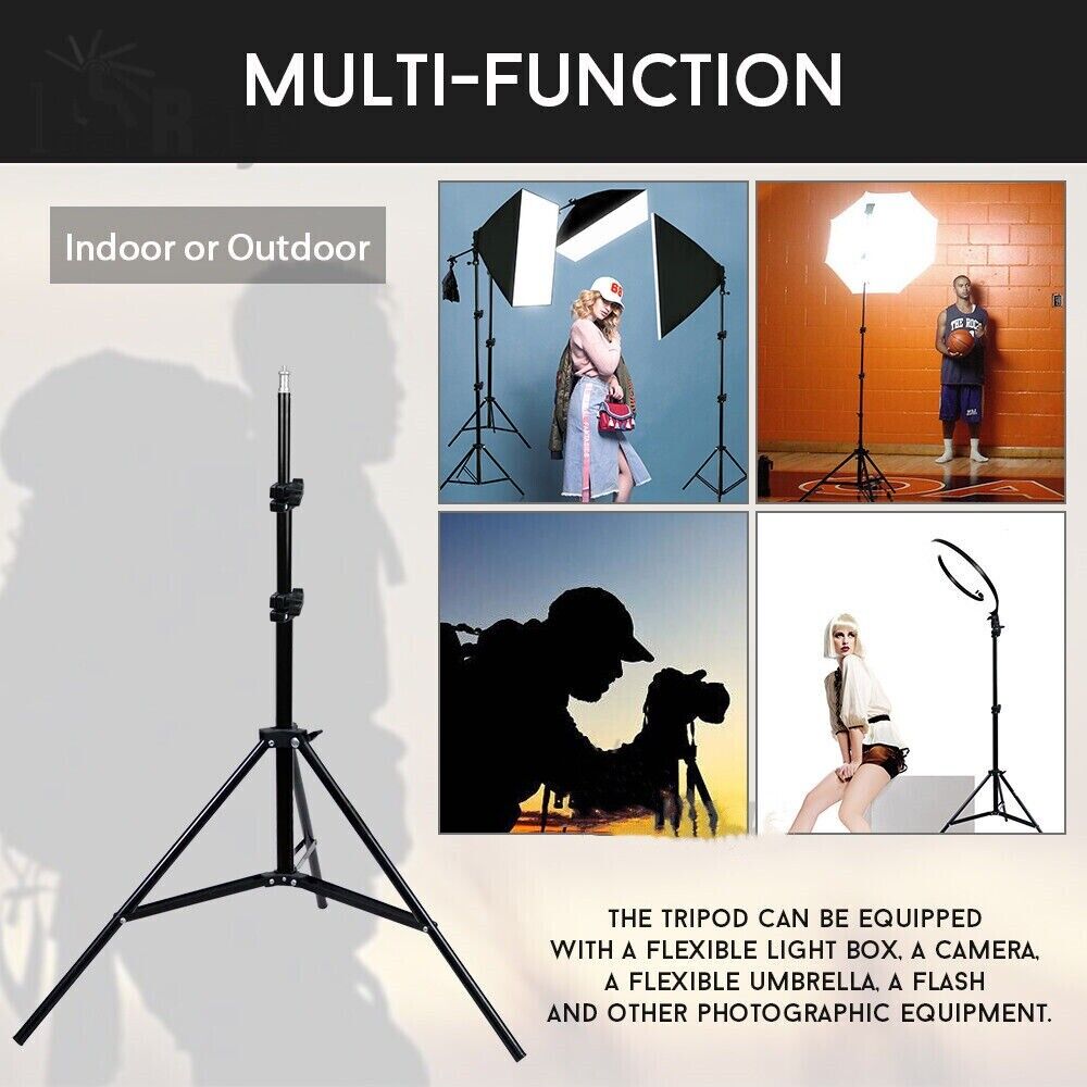 Adjustable Light Stand Tripod Support for Studio Photo Flash LED Video Light - Office Catch