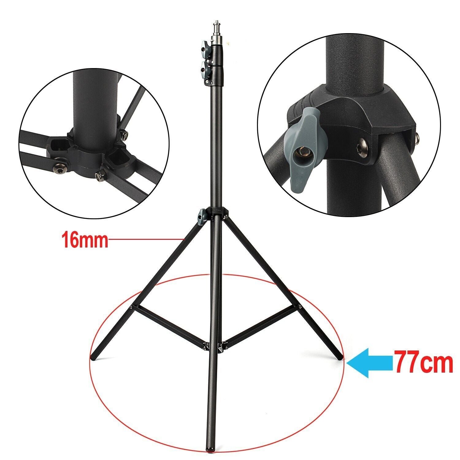 Adjustable Light Stand Tripod Support for Studio Photo Flash LED Video Light - Office Catch