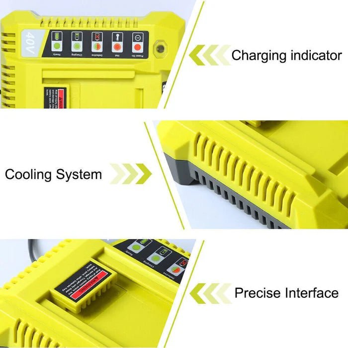 [Battery + Charger Combo] 40V & 36V Replacement Battery + Charger for Ryobi Cordless Power Tools - Office Catch