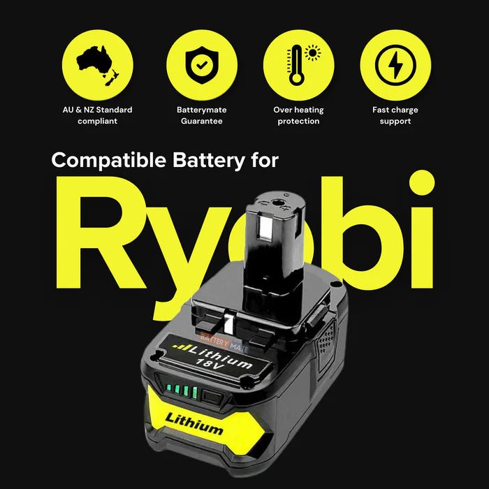 [Combo] 2x Ryobi One+ Plus Compatible 18V 6ah Batteries + 1x Charger - Office Catch