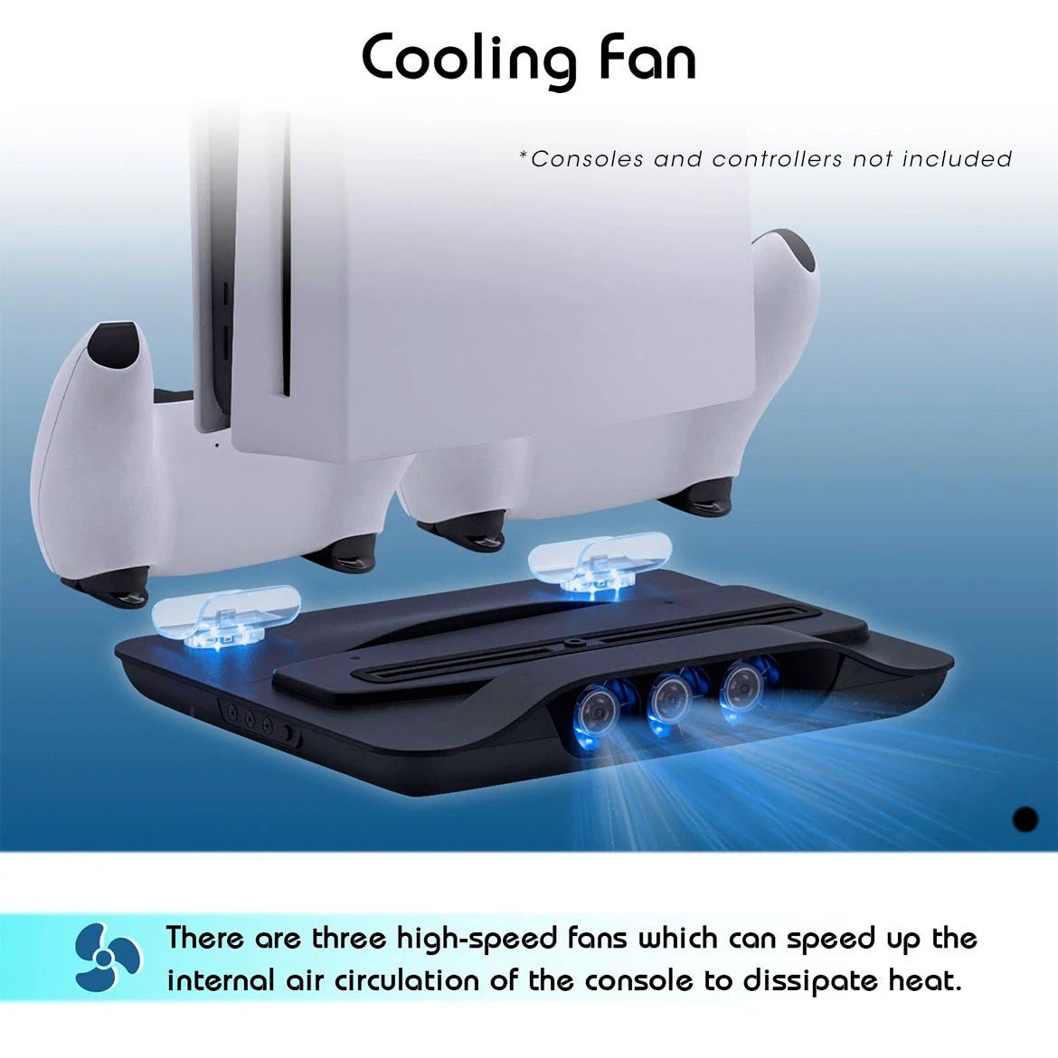 Dobe Multifunctional Cooling Stand with Charging for PS5 Play Station 5 - Office Catch