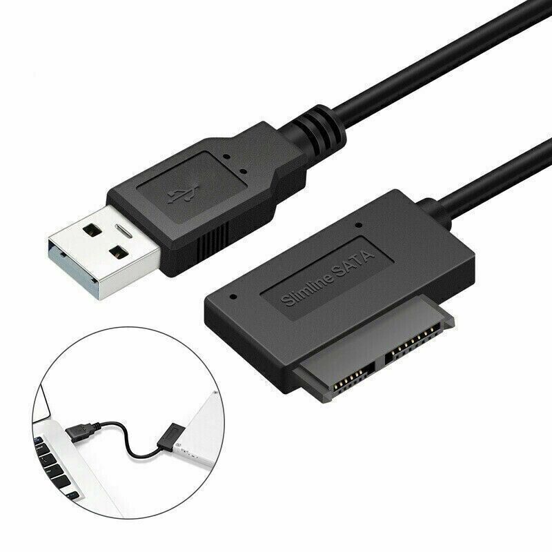 Drive Cables & Adapters Usb Adapter Pc 6P 7P Cd Dvd Rom Sata To 2.0 Converter Slimline 13 Pin Drive Cable For Laptop Notebook - Office Catch