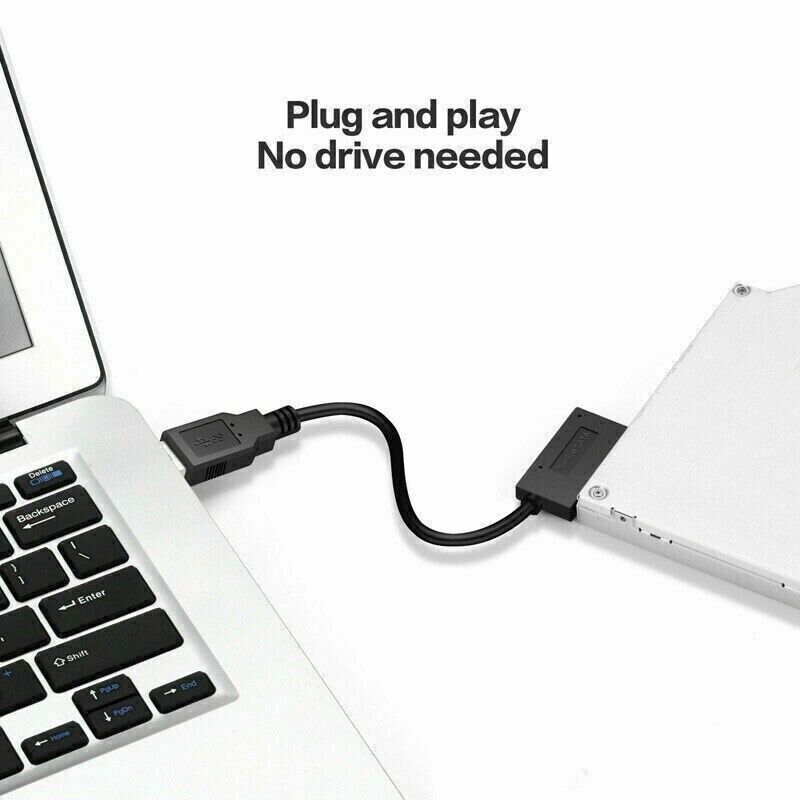 Drive Cables & Adapters Usb Adapter Pc 6P 7P Cd Dvd Rom Sata To 2.0 Converter Slimline 13 Pin Drive Cable For Laptop Notebook - Office Catch