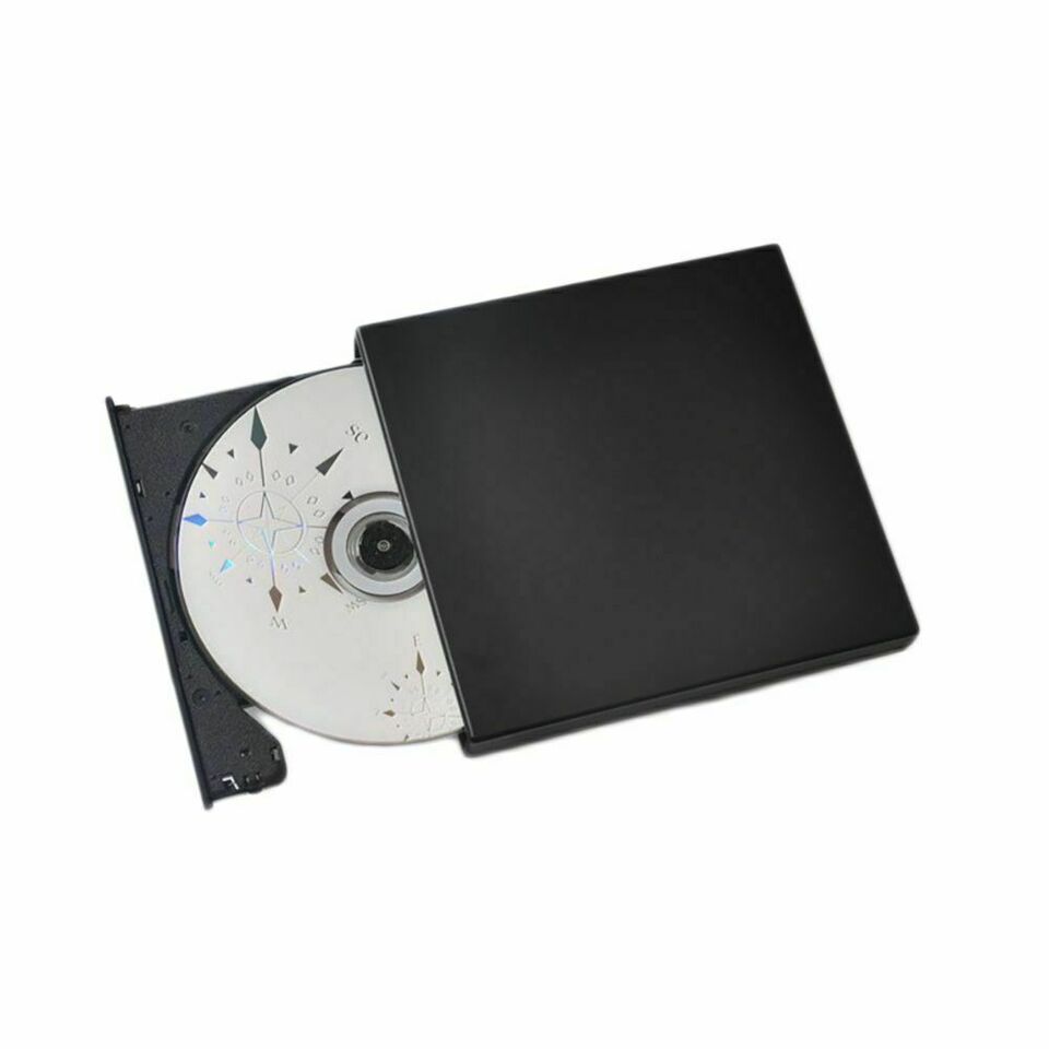 External Drive USB Portable Burner CD RW DVD ROM Reader Writer For Mac & Windows - Office Catch