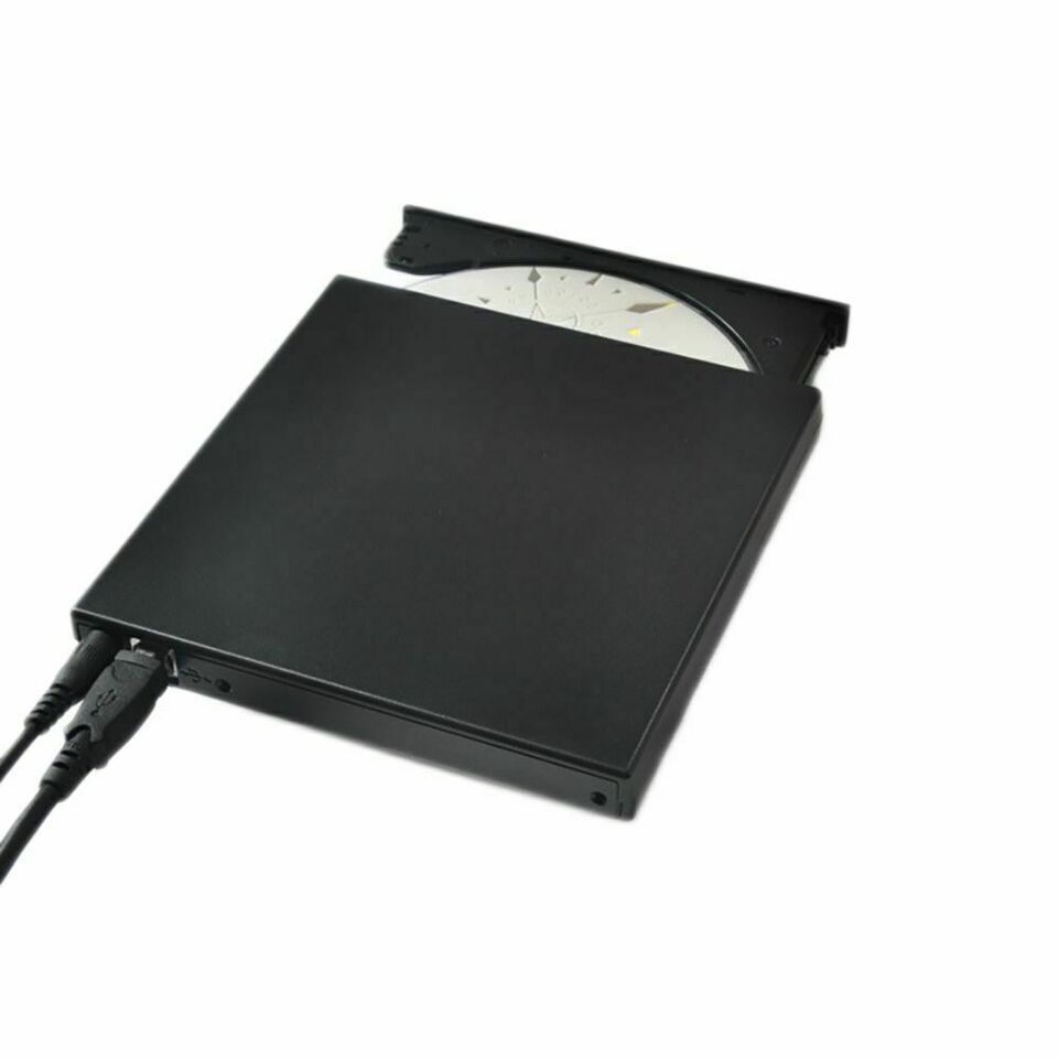 External Drive USB Portable Burner CD RW DVD ROM Reader Writer For Mac & Windows - Office Catch