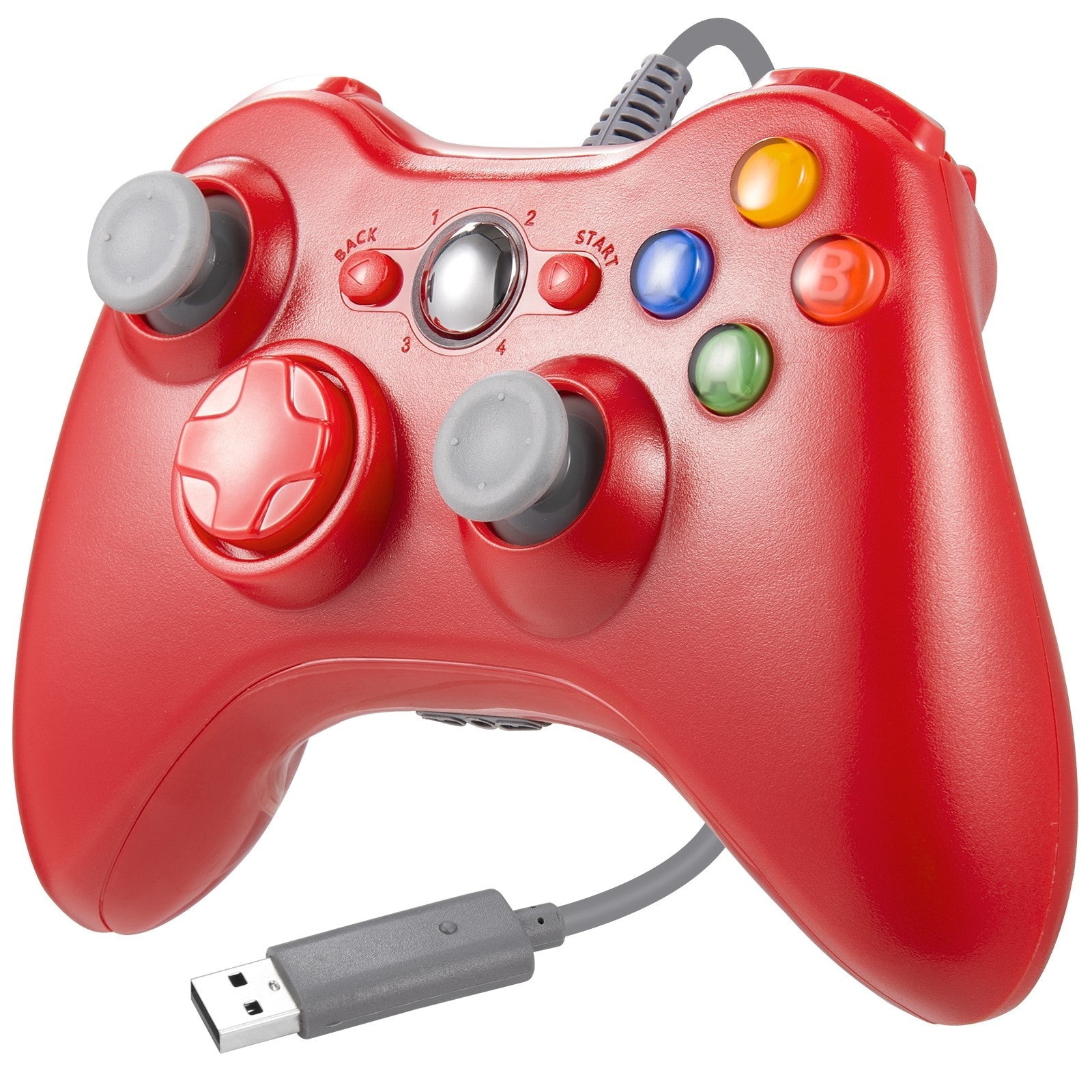 For Xbox 360 Game Console USB Wired Controller Remote PC Gamepad Joystick - Office Catch