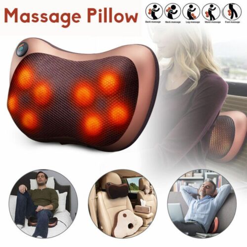 Home Car Shiatsu Massage Pillow Massager Cushion Neck Back Shoulder Body Relief - Office Catch