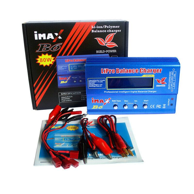 iMax B6AC 80W RC Lipo NiMh Digital Battery Balance Charger Discharger Control - Office Catch