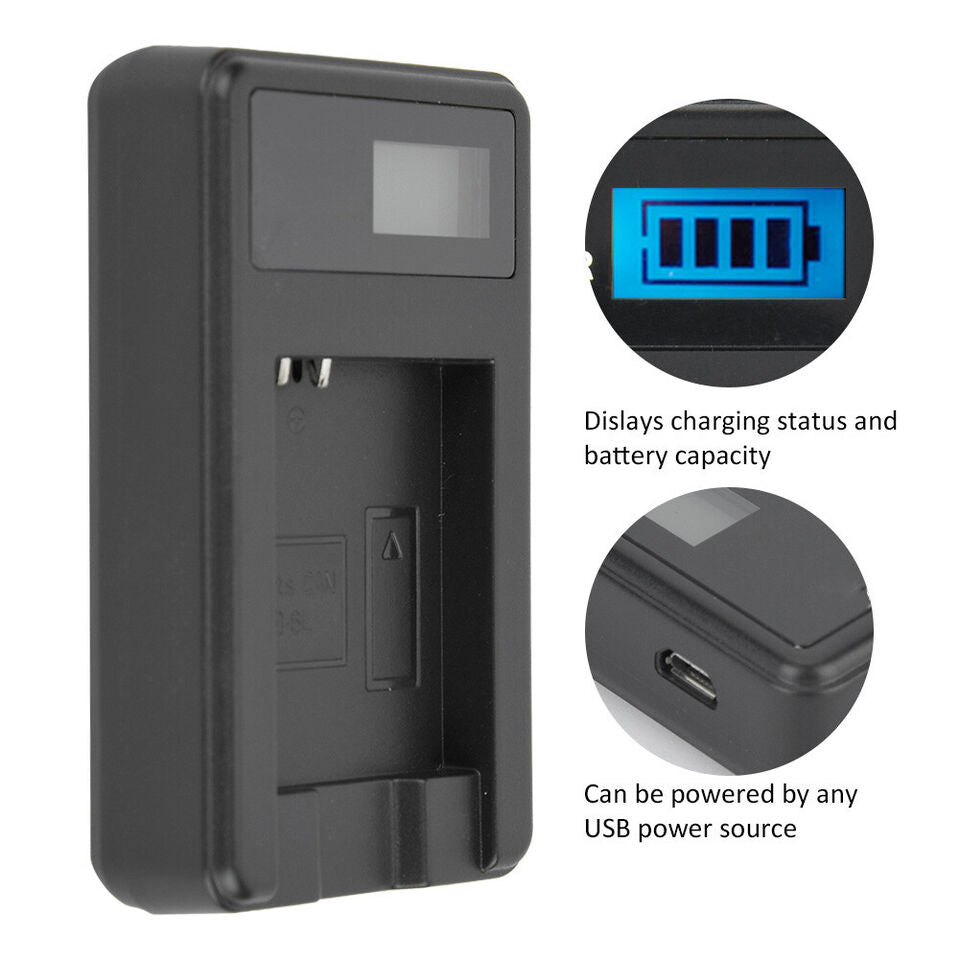 NB-6L Single Slot Battery Charger For SX710 SX610 SX520 SX700 SX600 D3 GD2 - Office Catch