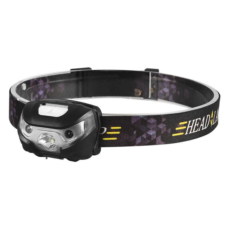 Rechargeable LED Head Torch Headlight Lamp CE Camping Induction Headlamp USB - Office Catch