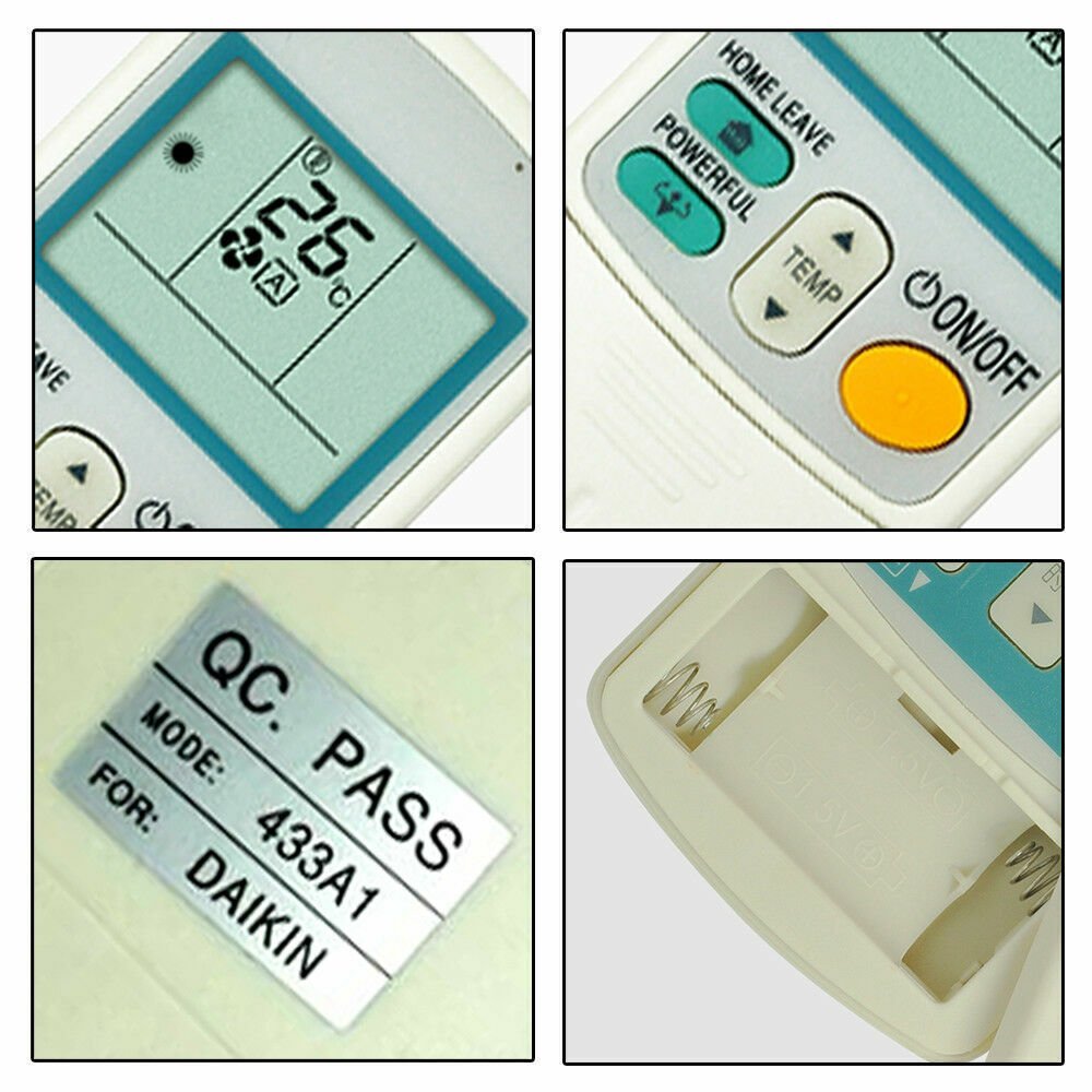 Remote Control Daikin Air Conditioner Compatible ARC433A1 ARC433A21 ARC433A70 ARC433B70 - Office Catch