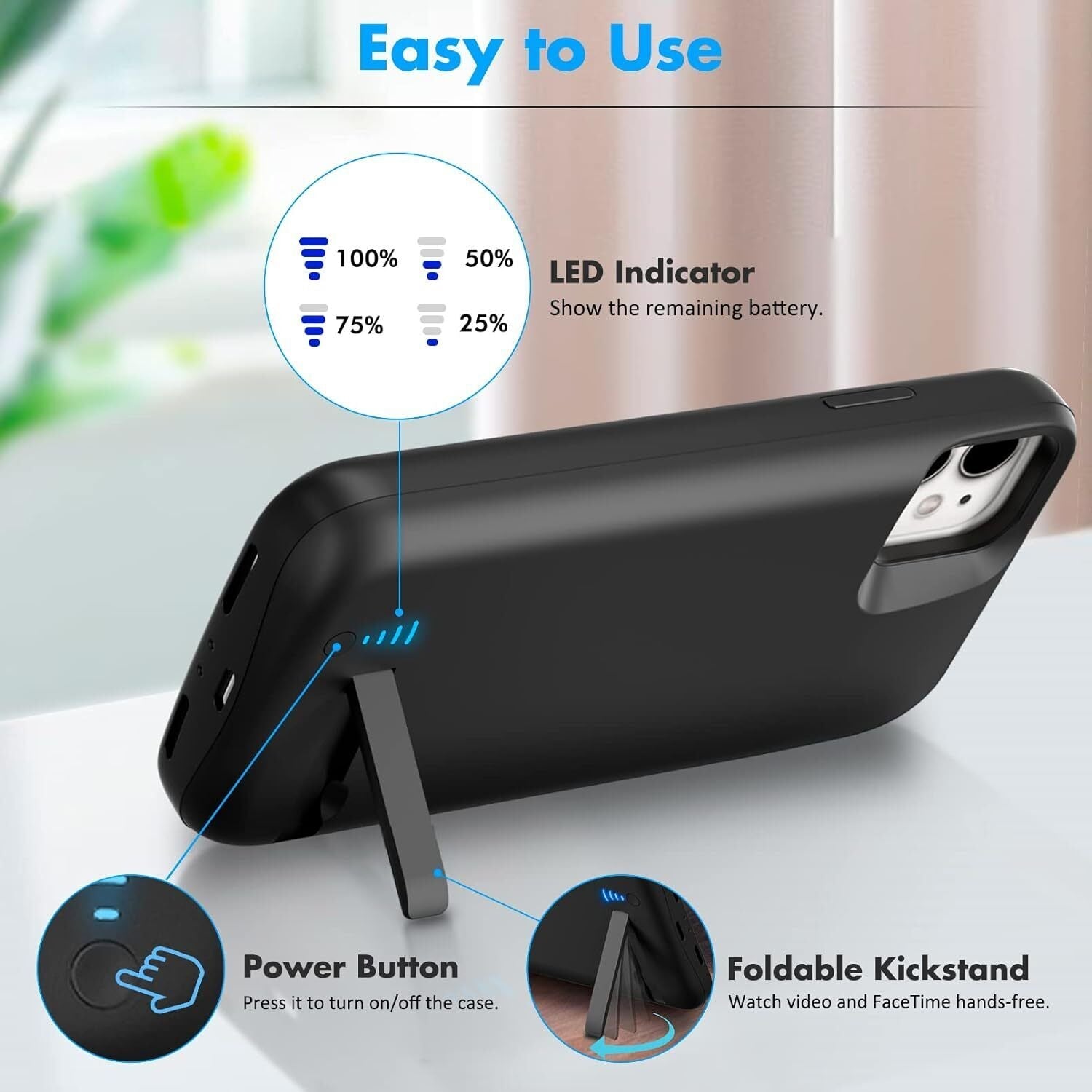 Smart Battery Case For iPhone 12 Mini Power Bank Charger Cover iPhone 12 Mini - Office Catch