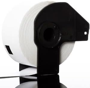 TAVICE 10 Pack Brother DK - 11208 Compatible Black Text on White Die - Cut Paper Label Roll 38mm x 90mm - 400 Labels per Roll - Office Catch