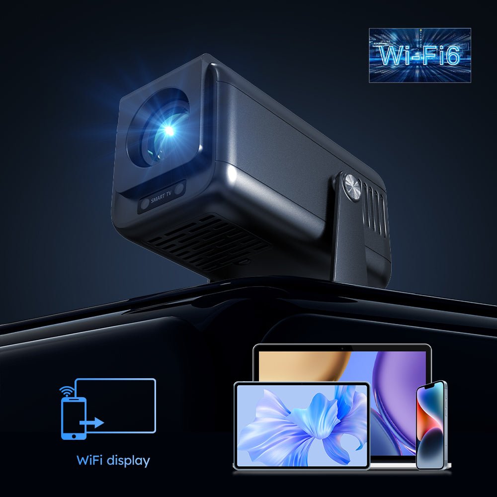 Tavice Smart Projector 4K Ultra HD with Android 13.0 | Dual WiFi & Speakers | Works Outdoor & Indoor - Office Catch