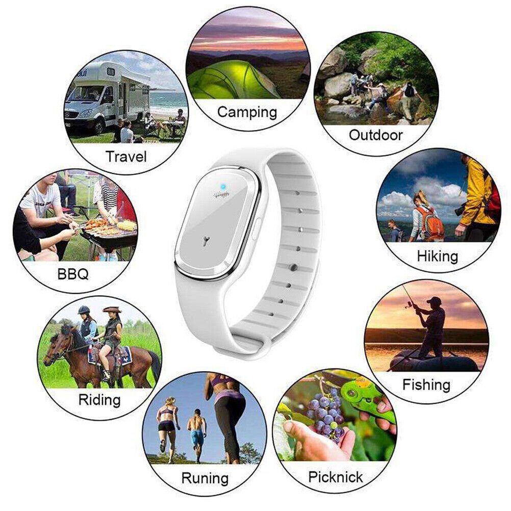 Ultrasonic Anti - Mosquito Repellent Bracelet Bug Insect Repeller Wrist Watch - Office Catch