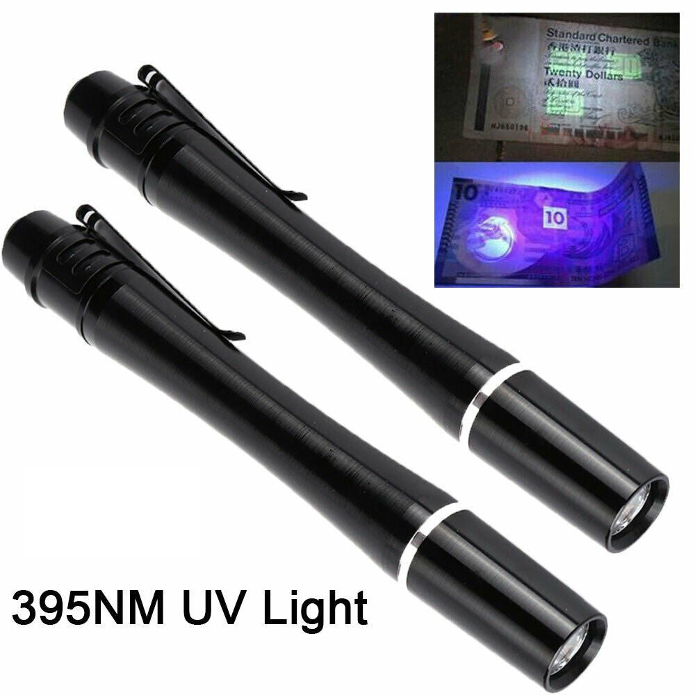 UV Ultra Violet LED Flashlight Blacklight Light 395nM Inspection Lamp Mini Torch - Office Catch