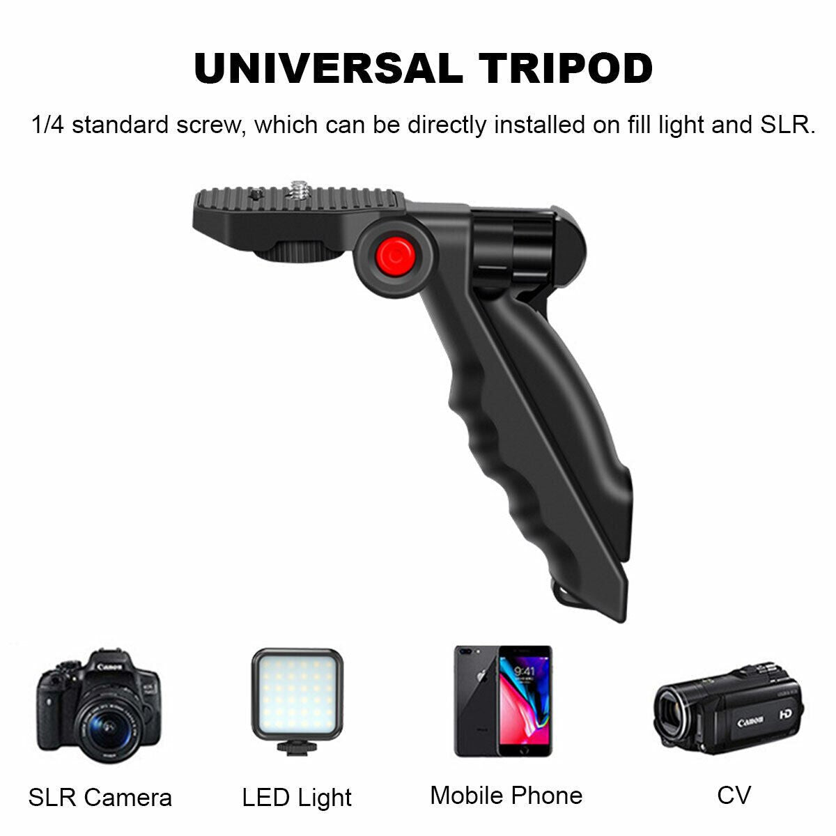 Vlogging LED Light Mobile Smartphone Vlog Kit Phone Video Selfie Stand Tripod AU - Office Catch