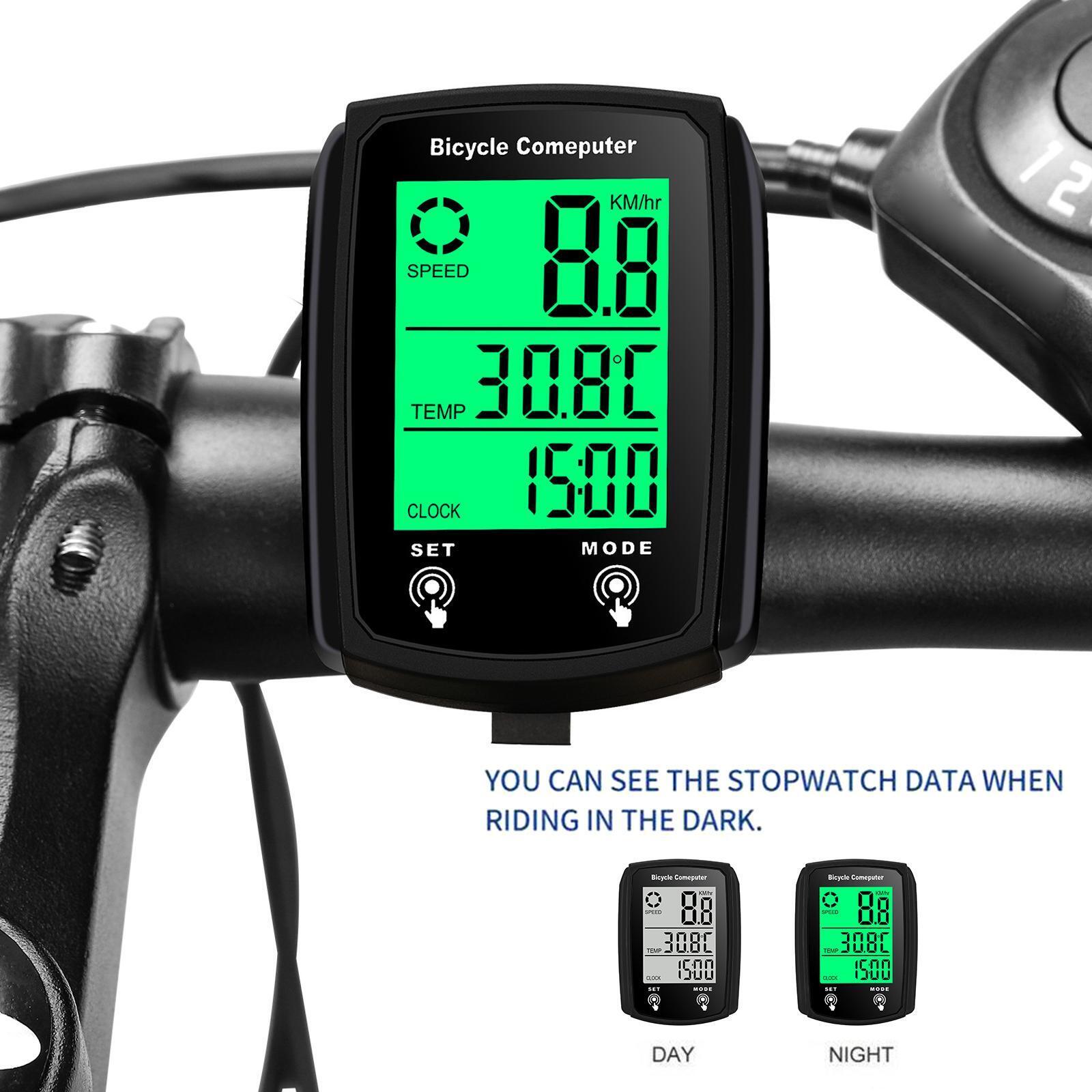 Wireless Mountain Bike Speed Computer Waterproof Bicycle Odometer - Office Catch