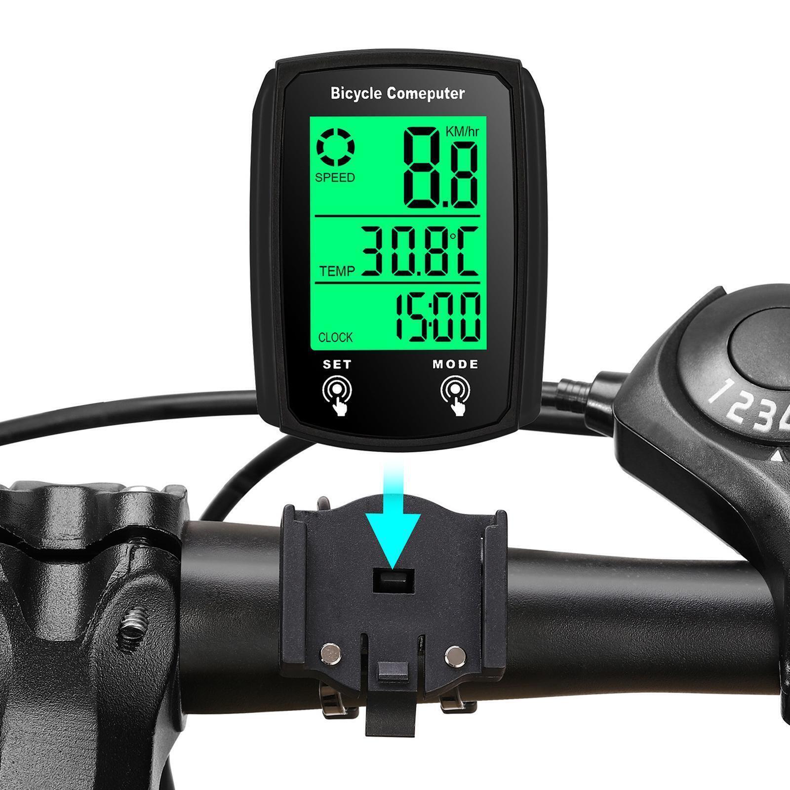 Wireless Mountain Bike Speed Computer Waterproof Bicycle Odometer - Office Catch