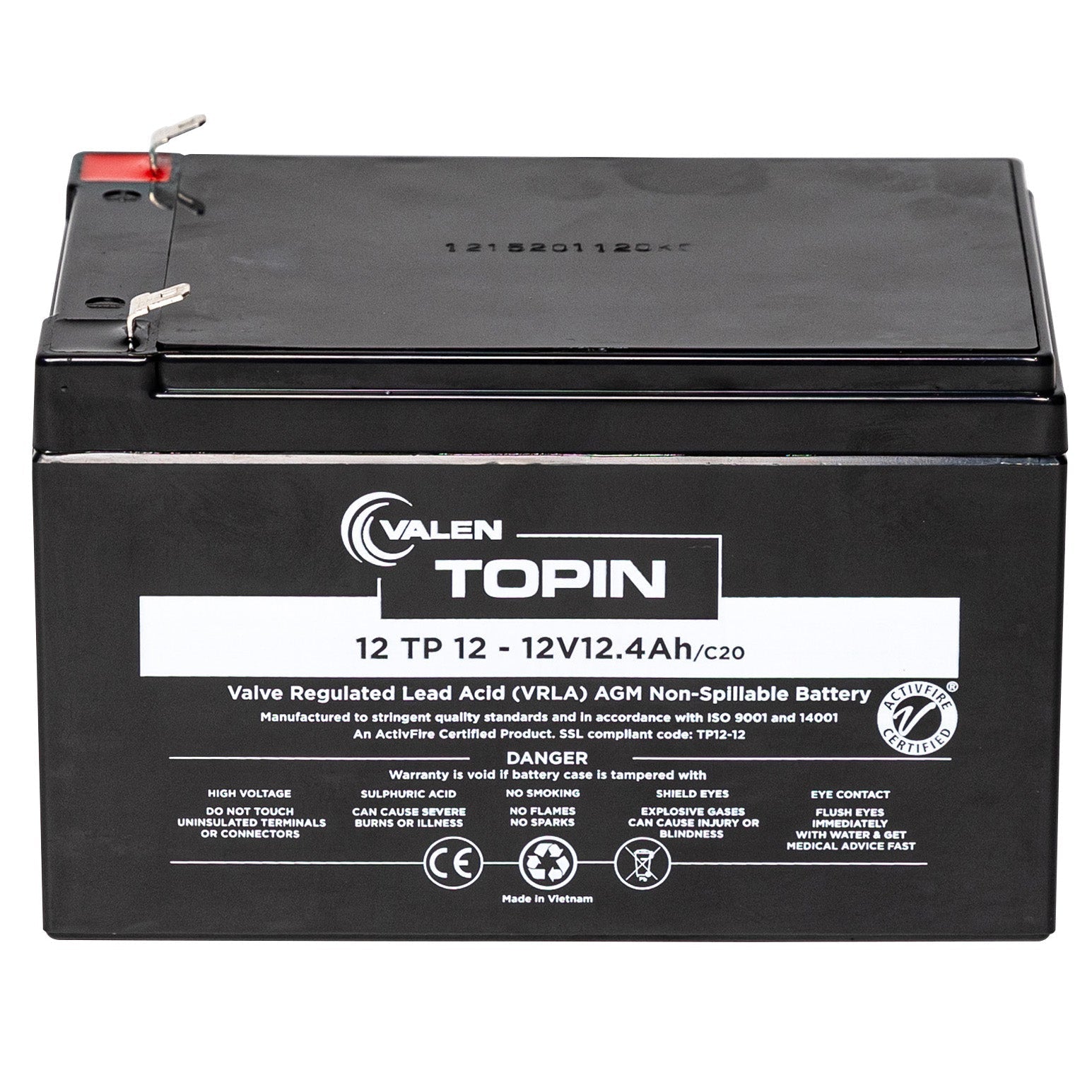 12v 12Ah Valen Topin Deep Cycle battery - Office Catch