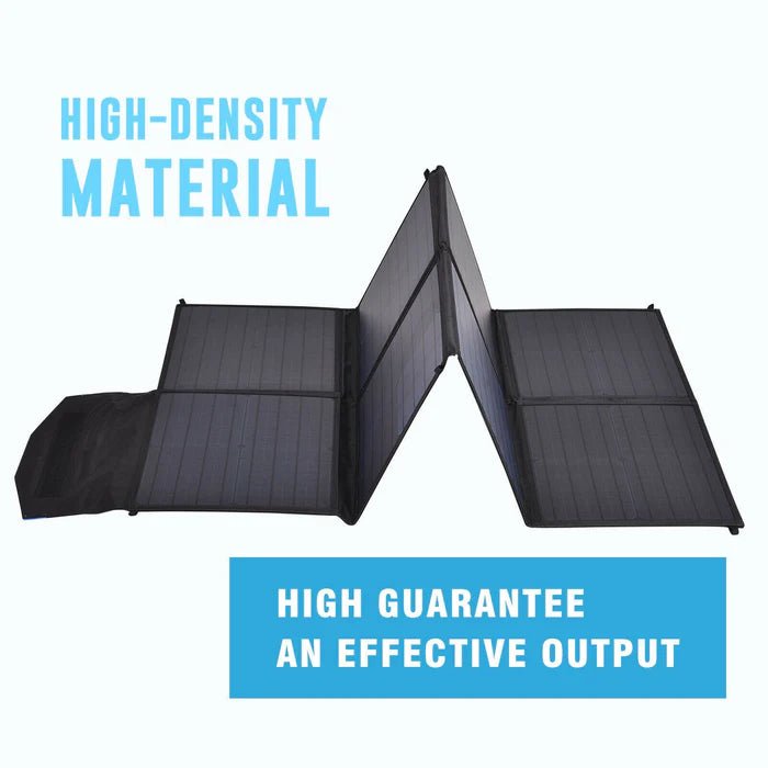 12V 380W Folding Solar Mat Black Silicon Blanket Flexible Solar Panel Kit - Office Catch