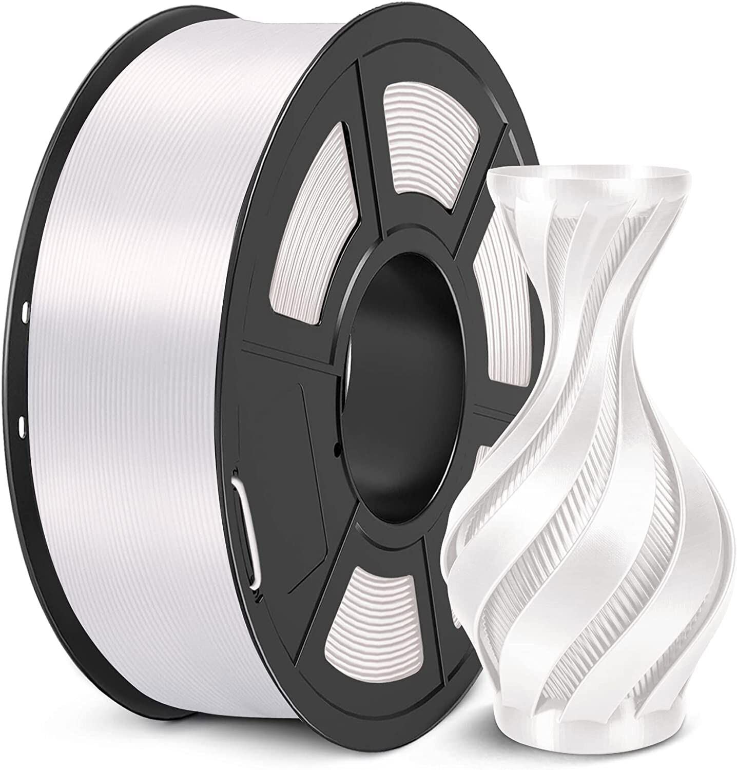 1.75mm 3D Printer Filament Silk - White 1KG - Office Catch