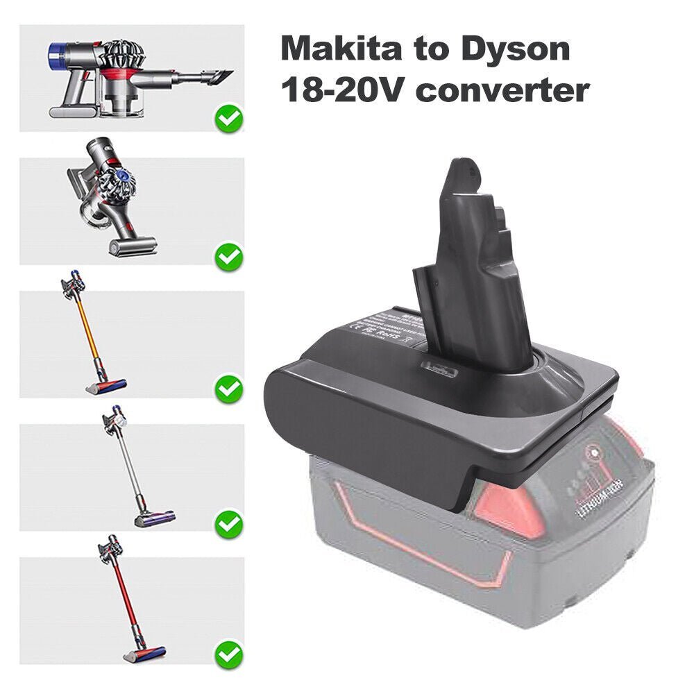 18V Makita Battery Converter For V6 Dyson Vacuum Cleaner - Office Catch