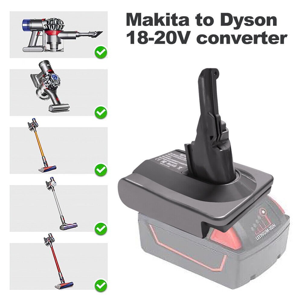 18V Makita Battery Converter For V6 Dyson Vacuum Cleaner - Office Catch