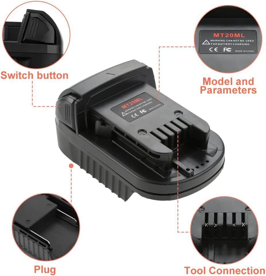 18V Makita Battery Convertor To 18V Milwaukee Tool Adapter Converter - Office Catch