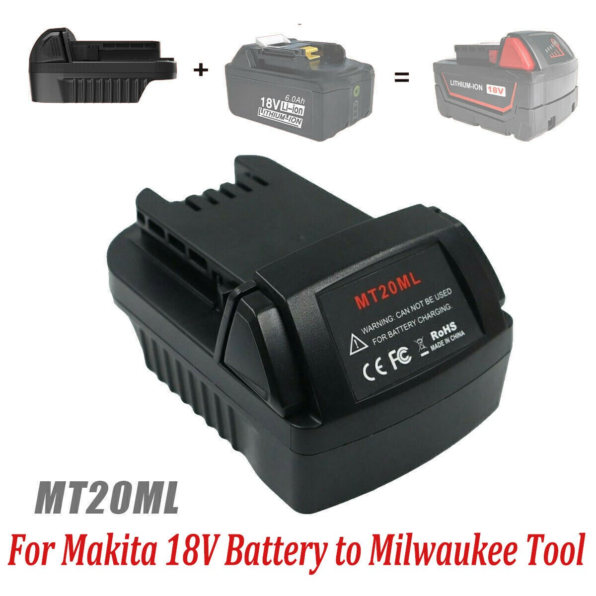 18V Makita Battery Convertor To 18V Milwaukee Tool Adapter Converter - Office Catch