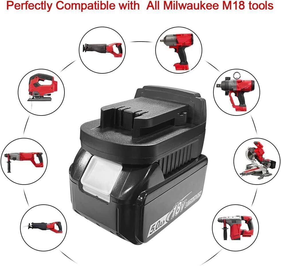 18V Makita Battery Convertor To 18V Milwaukee Tool Adapter Converter - Office Catch