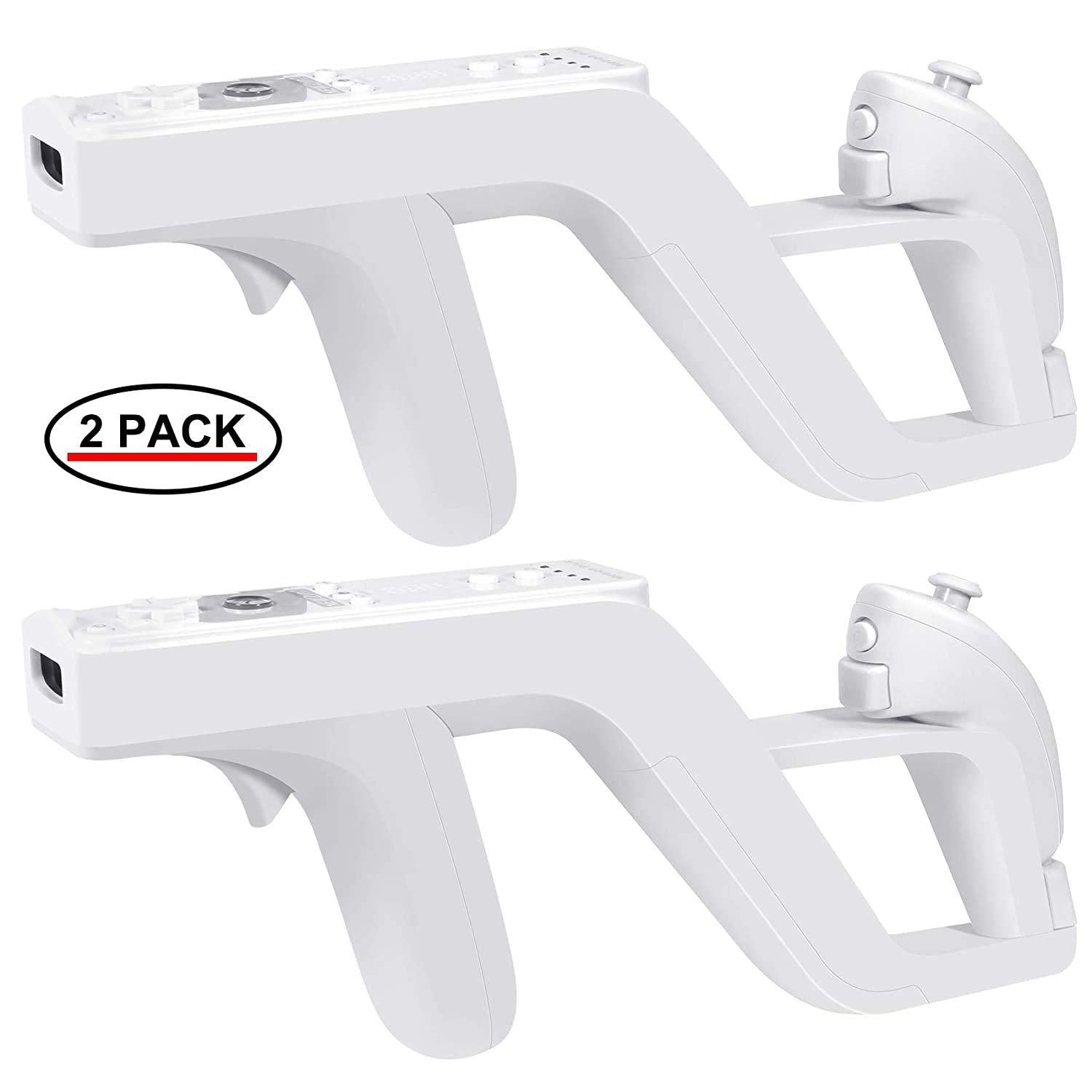 2 Pieces x Nintendo Wii Compatible Gun Controller Wii Accessories - Office Catch