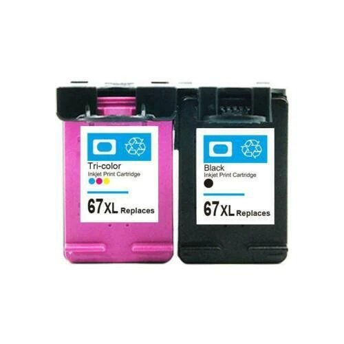 2 x Compatible 67XL Black & Colour combo for HP Envy Pro 6420 6430, Envy 6034 - Office Catch