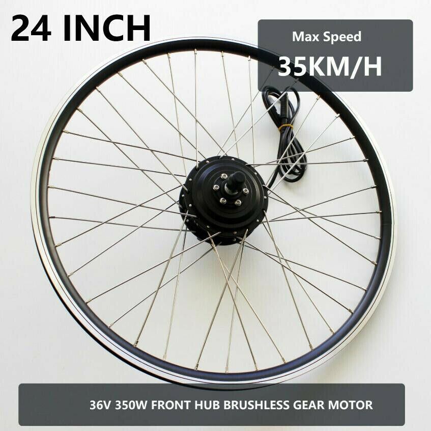 24 " 36V 350W Electric Bike Bicyle tricyle Conversion Front Hub Wheel Motor - Office Catch