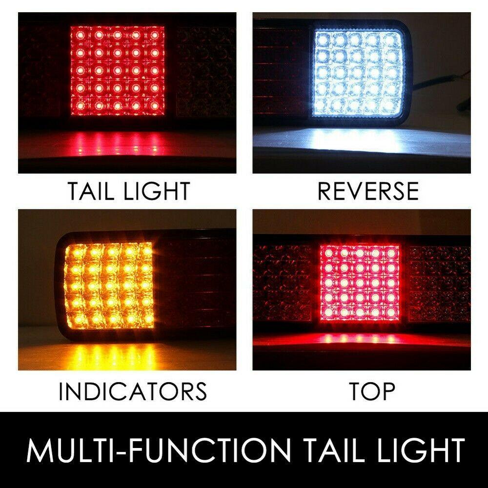 24V Tail Lights Stop Indicator Reverse 75 LED For Truck Trailer [2 Pack ] - Office Catch