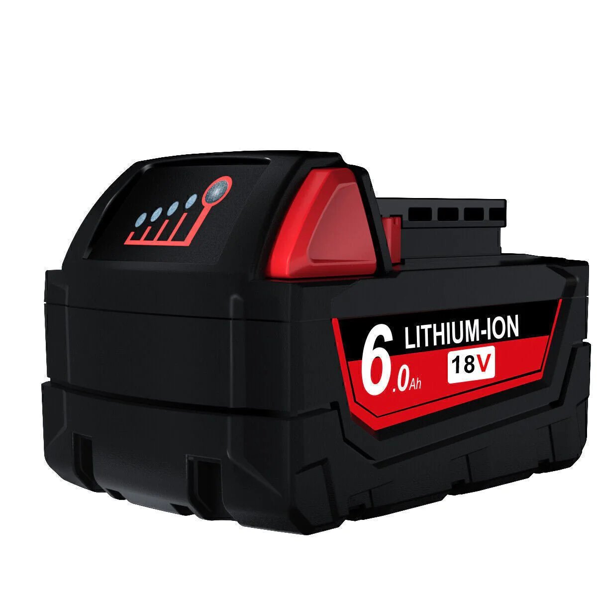 2x Compatible 18V 6.0Ah Lithium XC Battery For Milwaukee M18 48-11-1840 48-11-1860 Extended - Office Catch