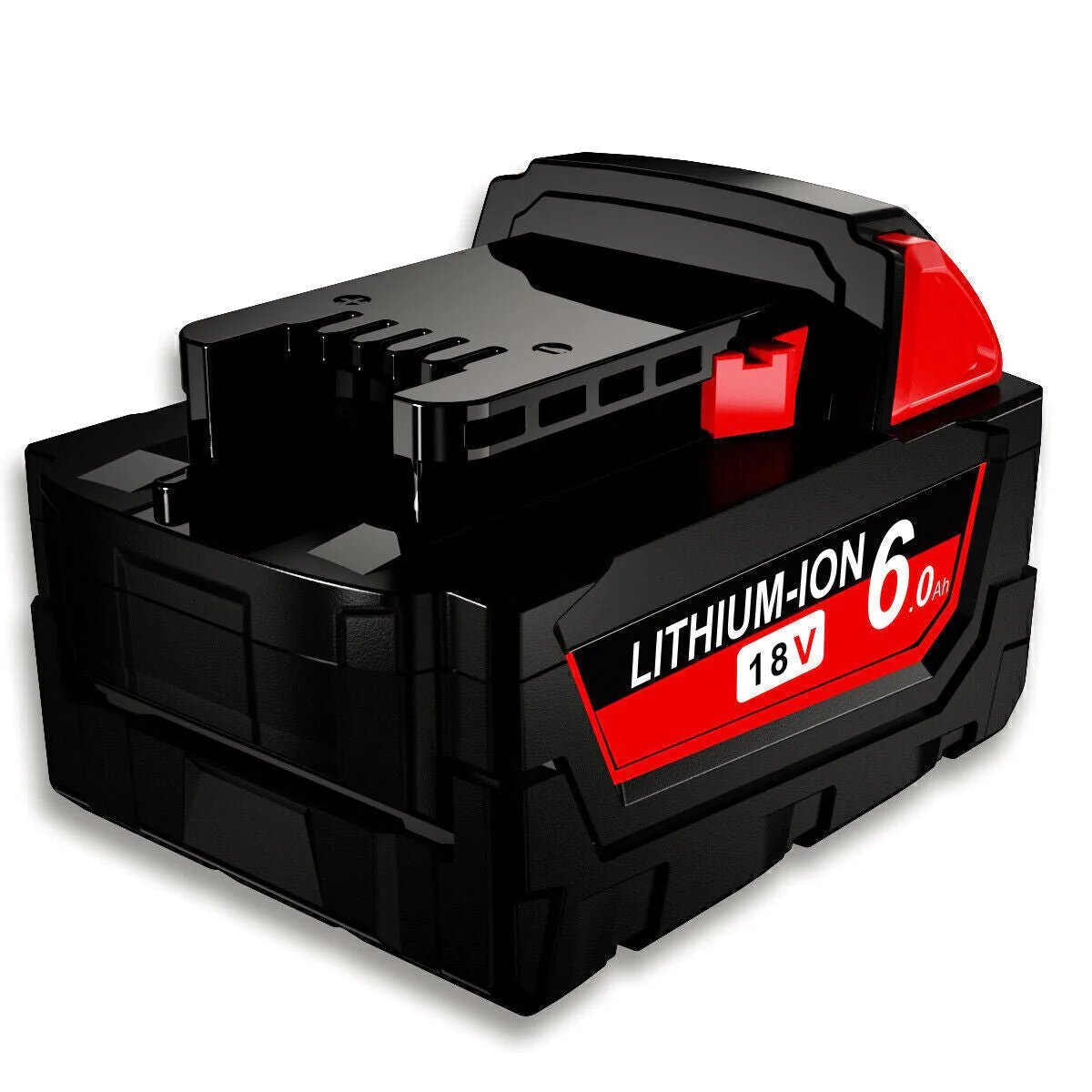 2x Compatible 18V 6.0Ah Lithium XC Battery For Milwaukee M18 48-11-1840 48-11-1860 Extended - Office Catch